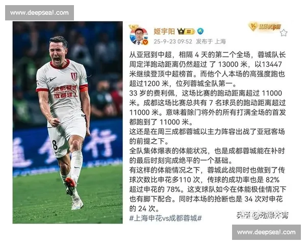 球员跑动距离榜揭示赛场体能较量与战术价值新风向解析与数据背后故事